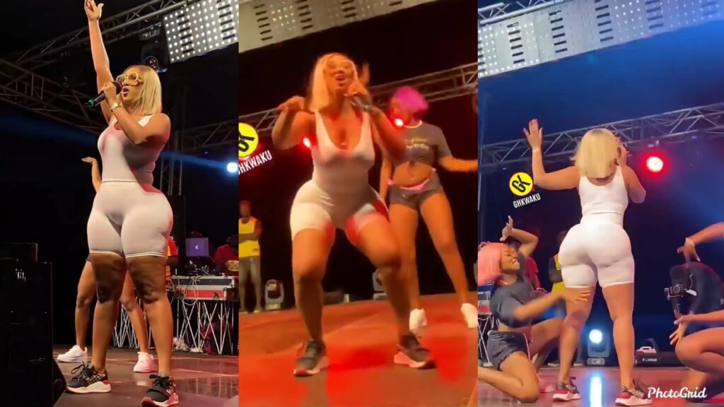 Photo of Ghanaians React To A Video Of Hajia4Real Tw3rking On Stage-(Watch Video)